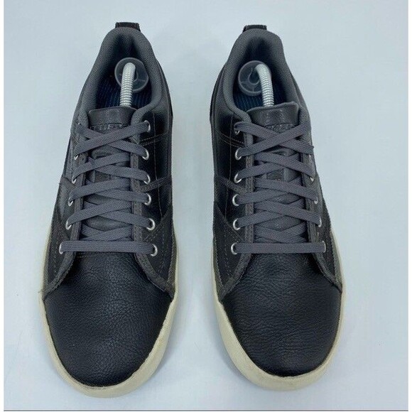 Skechers Planfix Romelo Leather Modern Relaxed Comfort Casual Black Shoe 10.5 - Picture 2 of 8